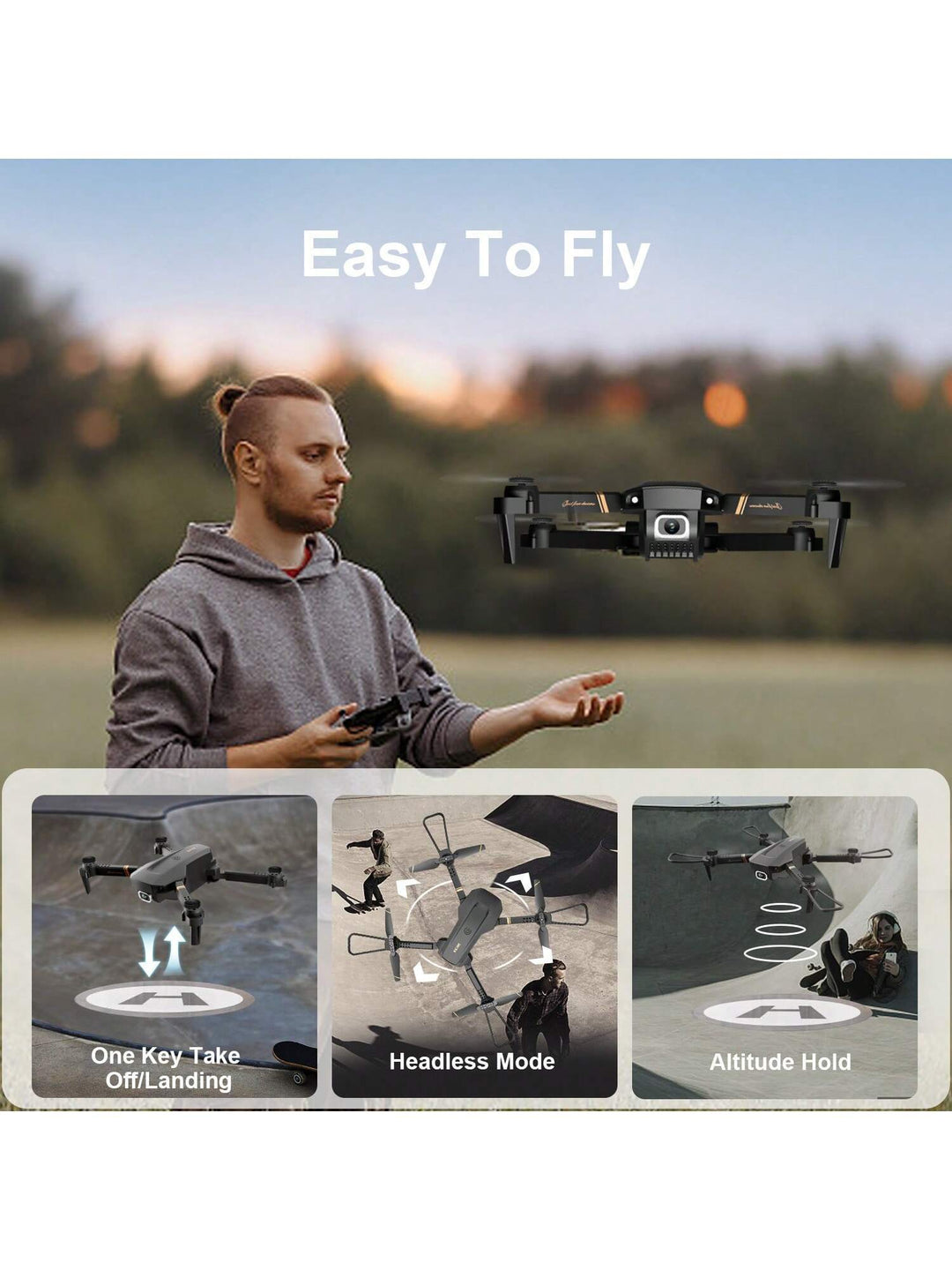V4 Foldable Mini Drone With Camera 4K 1080P