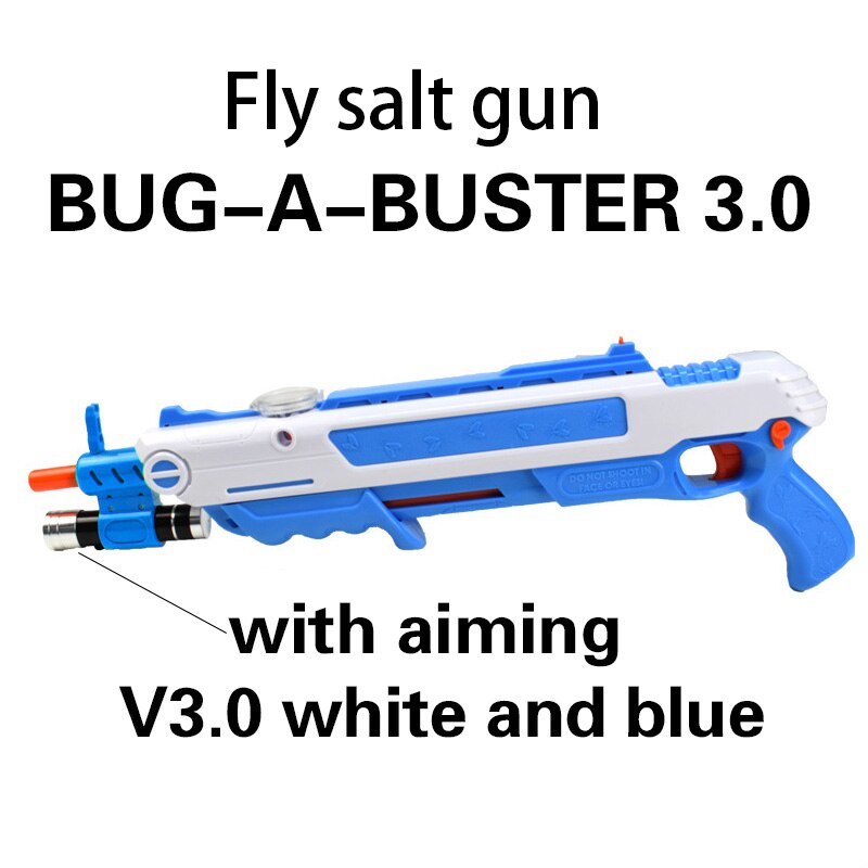 Salt-Gun BUG-A-BUSTER 3.0 Gun Salt Pepper Bullets Blaster Airsoft for Bug Blow Gun Mosquito Model Toy Fly Salt Power Gun