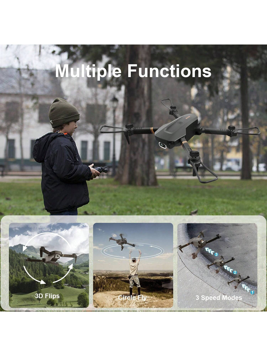 V4 Foldable Mini Drone With Camera 4K 1080P