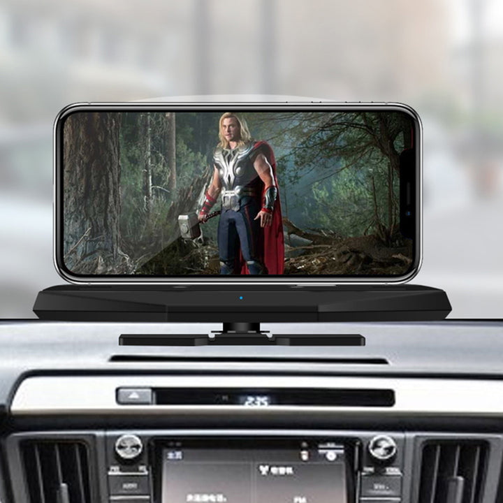 Wireless rechargeable head-up display navigation projector