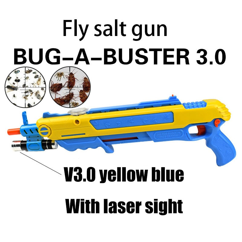 Salt-Gun BUG-A-BUSTER 3.0 Gun Salt Pepper Bullets Blaster Airsoft for Bug Blow Gun Mosquito Model Toy Fly Salt Power Gun