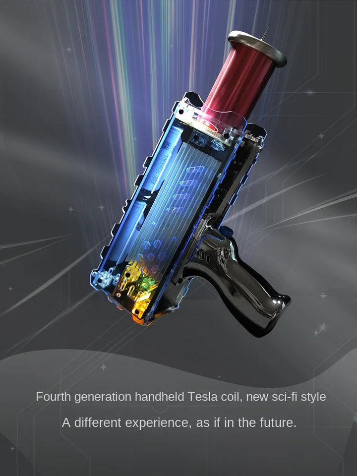 4th Generation Tesla Coil Handheld Magnetic Energy Generator With Power Adapter