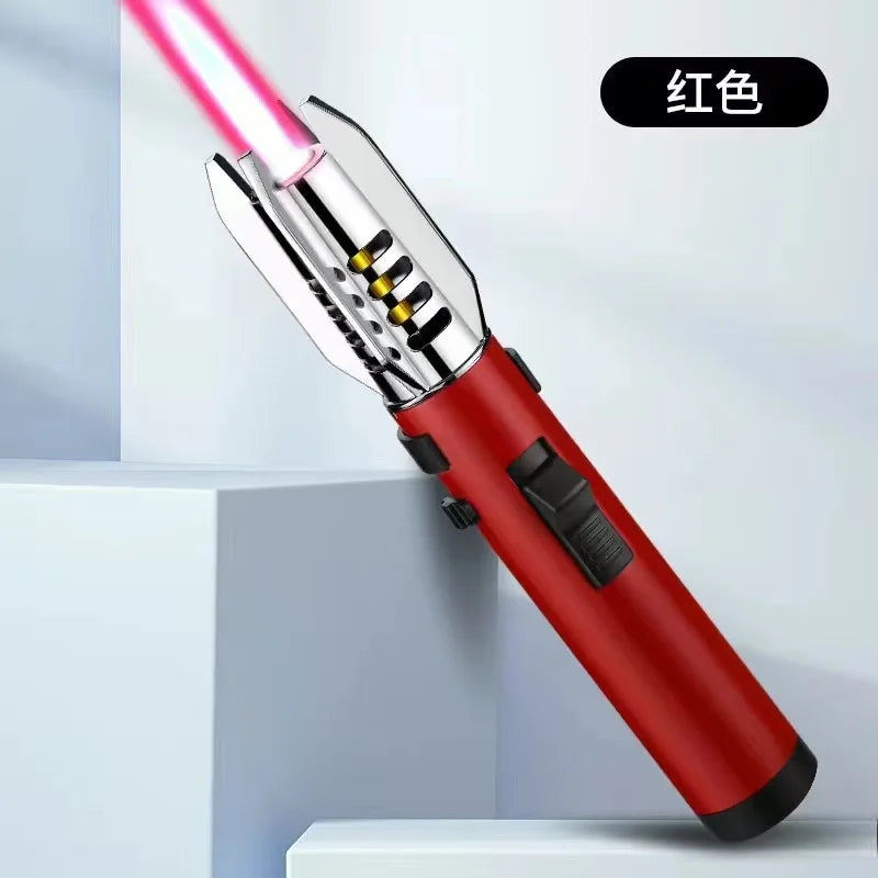 2024 Planet Lightsaber Butane Gas Lighter 360° Use Metal Outdoor Windproof Turbine Torch Jet Lighter Gun BBQ Welding Cigar Tool