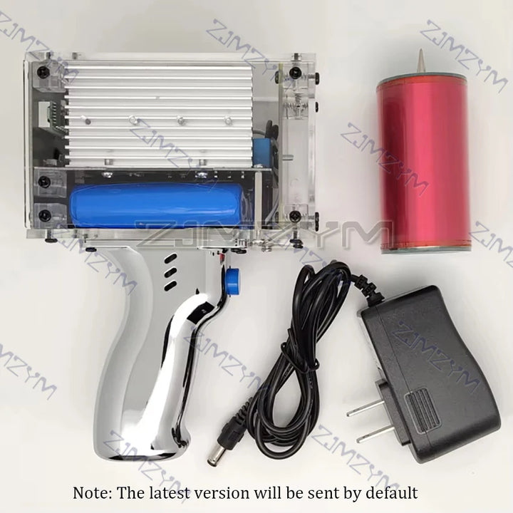 Third Generation Plus 80W 6A Tesla Coil Gun Portable Handheld Tesla Coil High Voltage Generator Artificial Lightning Tesla Coil