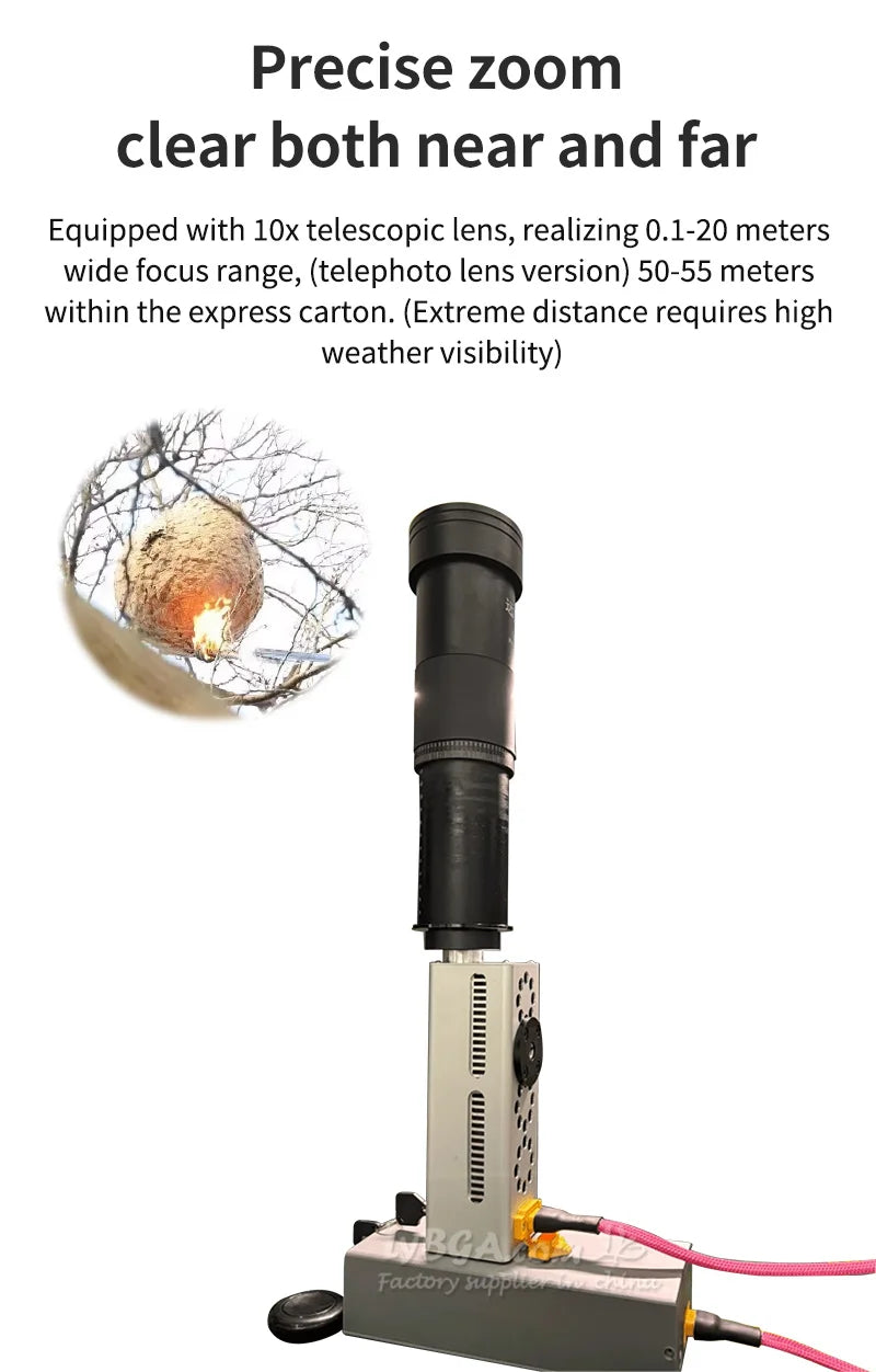 260W Laser Obstacle Removal Machines Customized Handheld Laser Retractable Lens Pump Source Laser Operating Range 0-20 m 0-50 m