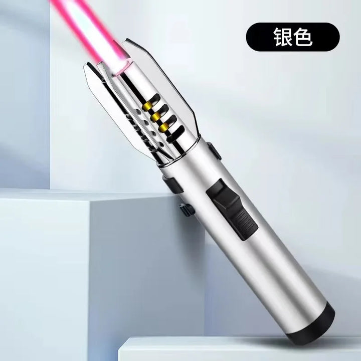 2024 Planet Lightsaber Butane Gas Lighter 360° Use Metal Outdoor Windproof Turbine Torch Jet Lighter Gun BBQ Welding Cigar Tool