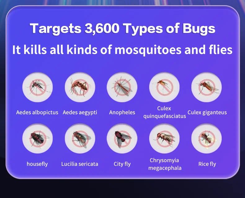 6 in 1 Retractable Mosquito Killer Swatter Racket Electric Fly Trap Bug Lamp Bat for Home House Zapper Insect Extendable Handle