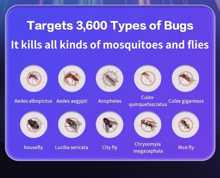 6 in 1 Retractable Mosquito Killer Swatter Racket Electric Fly Trap Bug Lamp Bat for Home House Zapper Insect Extendable Handle