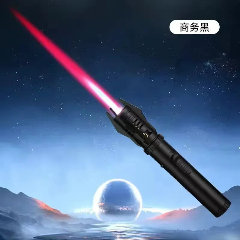 2024 Planet Lightsaber Butane Gas Lighter 360° Use Metal Outdoor Windproof Turbine Torch Jet Lighter Gun BBQ Welding Cigar Tool