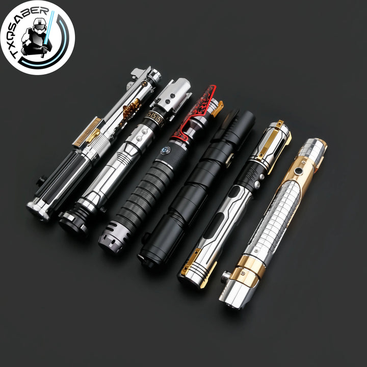 TXQSABER Lightsaber Designed Series Jedi Heavy Dueling SDRGB Pixel no Blade FOC Metal Hilt arts Lasersword Toy for Adult Cosplay