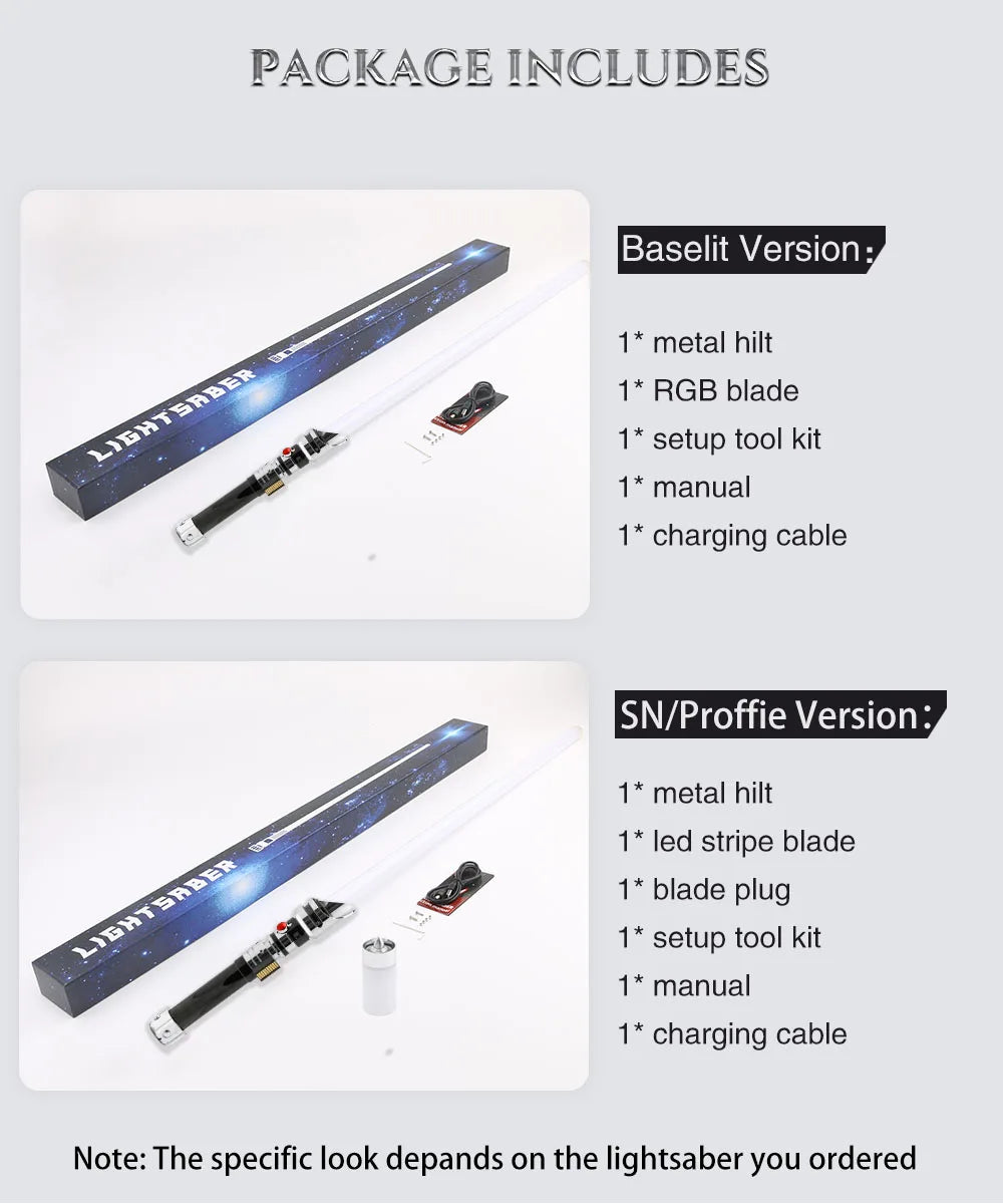 Neo Pixel Lightsaber Proffie Smooth Swing Metal Handle Force Blaster Cosplay Led Strip Laser Sword Replica Starkiller