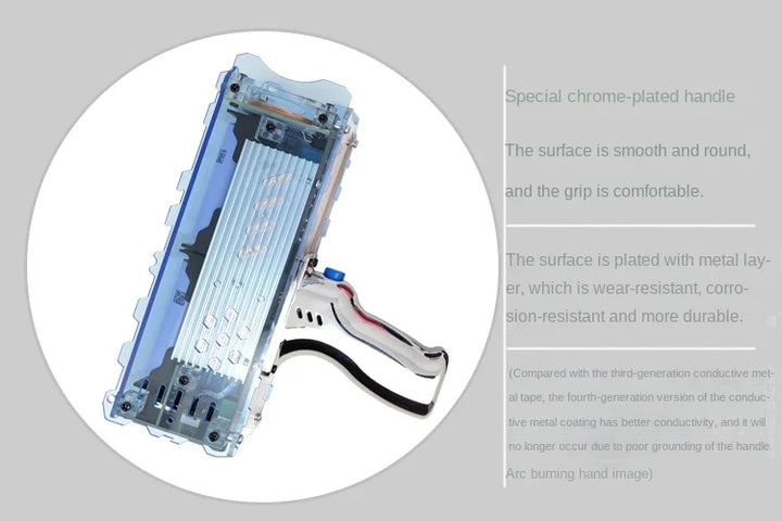 4th Generation Tesla Coil Handheld Magnetic Energy Generator With Power Adapter