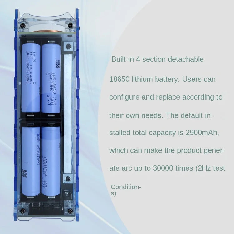 4th Generation Tesla Coil Handheld Magnetic Energy Generator With Power Adapter