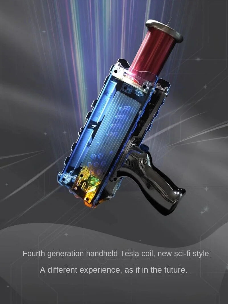 4th Generation Tesla Coil Handheld Magnetic Energy Generator With Power Adapter