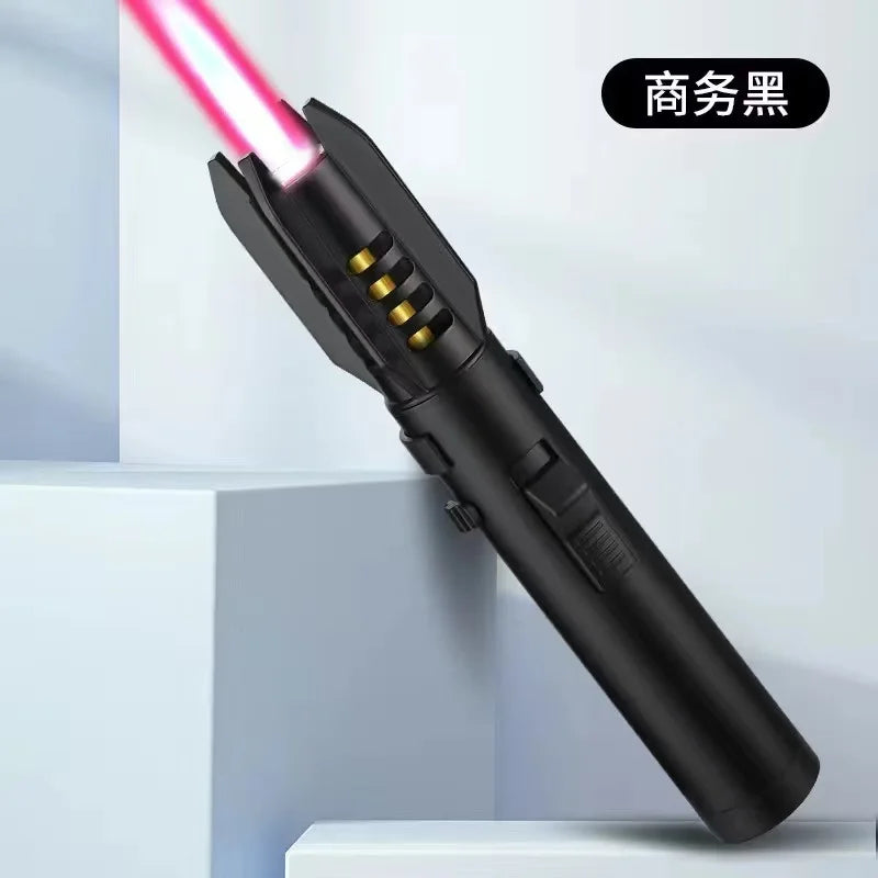 2024 Planet Lightsaber Butane Gas Lighter 360° Use Metal Outdoor Windproof Turbine Torch Jet Lighter Gun BBQ Welding Cigar Tool