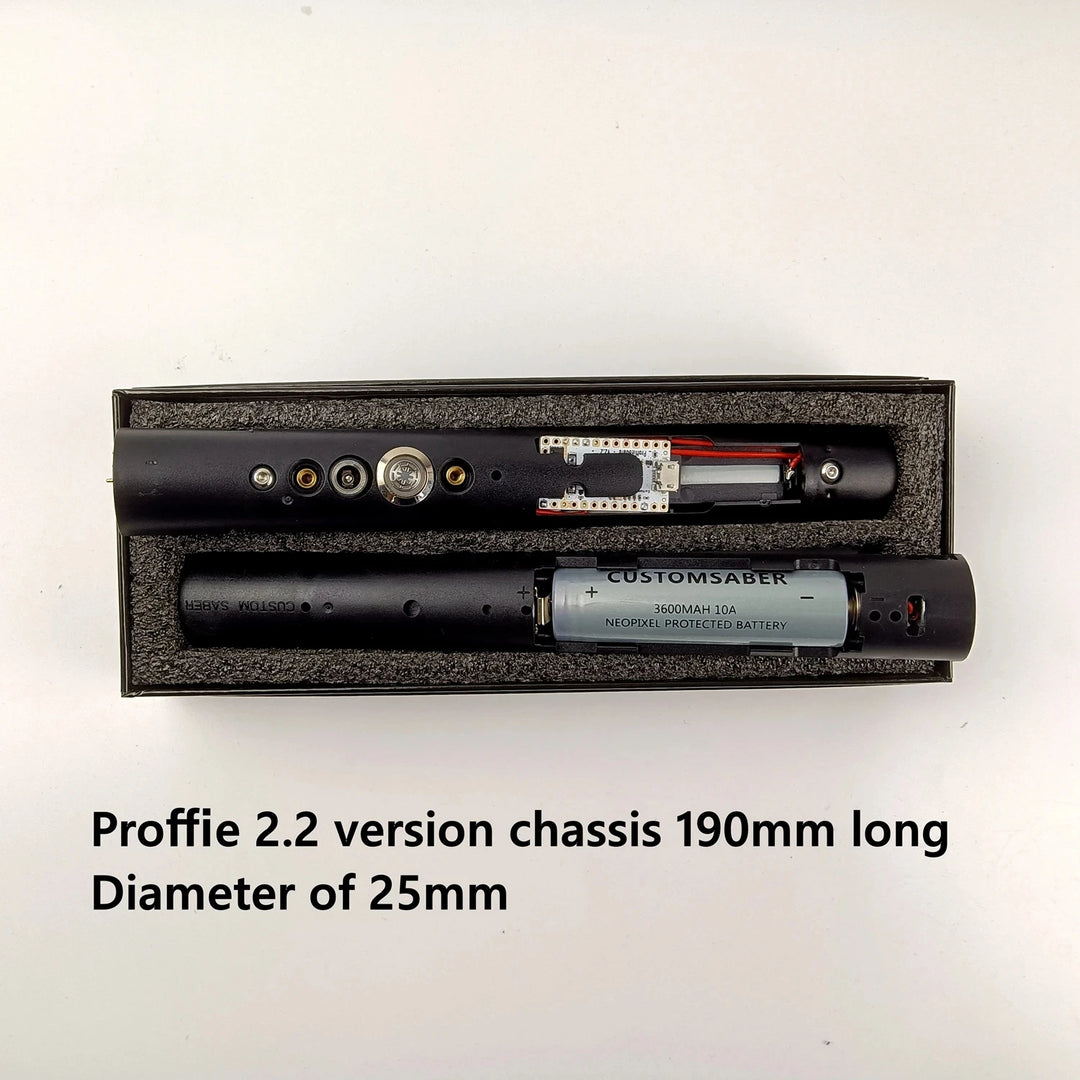 Lightsaber Metal Hilt No Electronics Jedi Laser Sword Fits Neopixel RGB O Port Electronic Chassis Heavy Dueling LTG Light Saber.