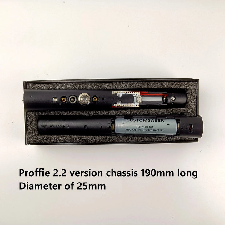 Lightsaber Metal Hilt No Electronics Jedi Laser Sword Fits Neopixel RGB O Port Electronic Chassis Heavy Dueling LTG Light Saber.