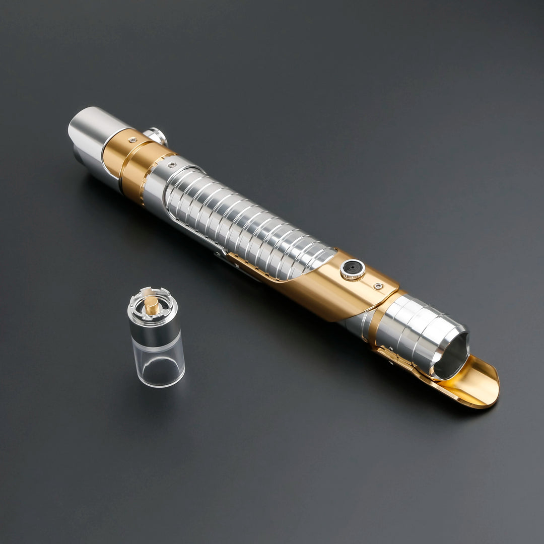 TXQSABER Lightsaber Designed Series Jedi Heavy Dueling SDRGB Pixel no Blade FOC Metal Hilt arts Lasersword Toy for Adult Cosplay