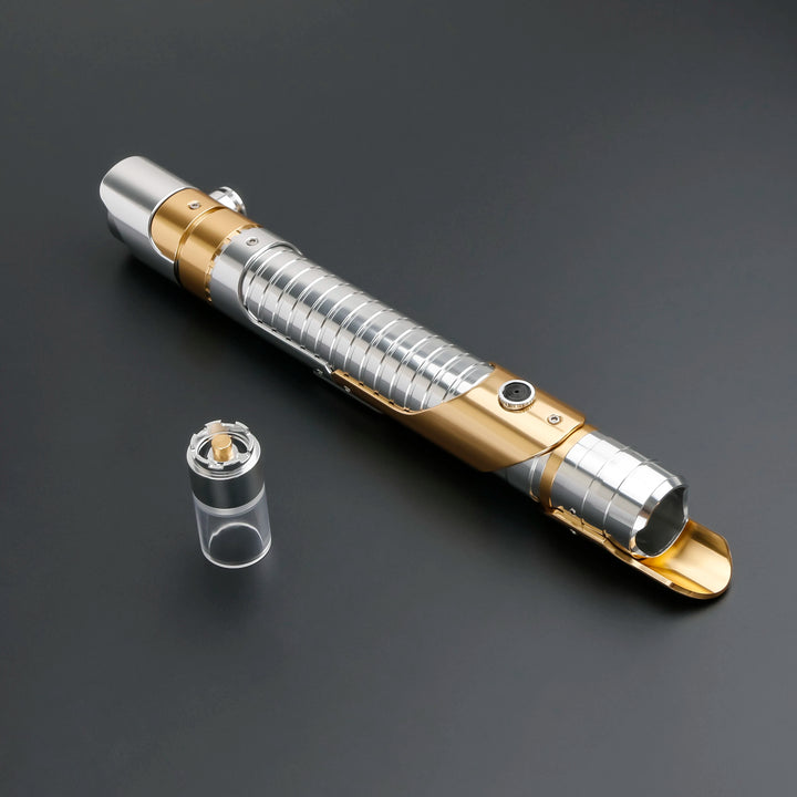 TXQSABER Lightsaber Designed Series Jedi Heavy Dueling SDRGB Pixel no Blade FOC Metal Hilt arts Lasersword Toy for Adult Cosplay