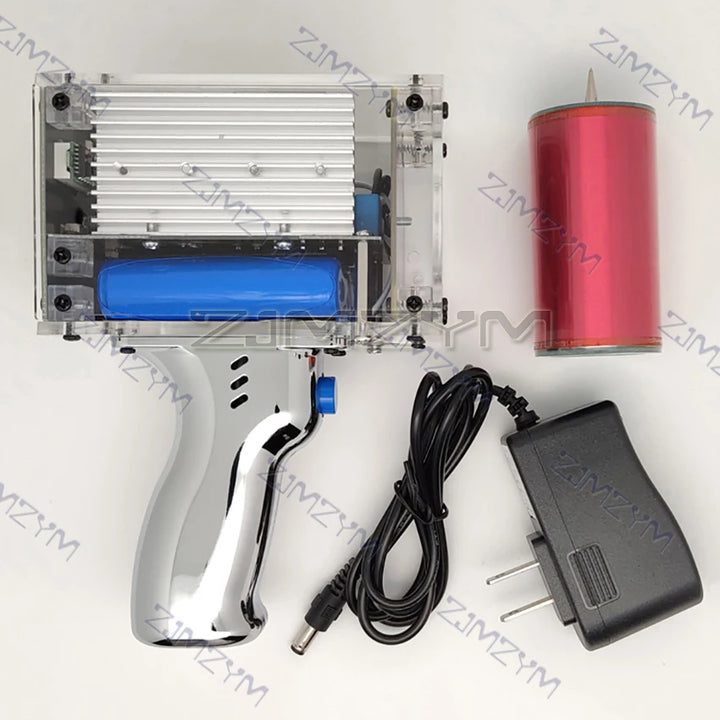 Third Generation Plus 80W 6A Tesla Coil Gun Portable Handheld Tesla Coil High Voltage Generator Artificial Lightning Tesla Coil