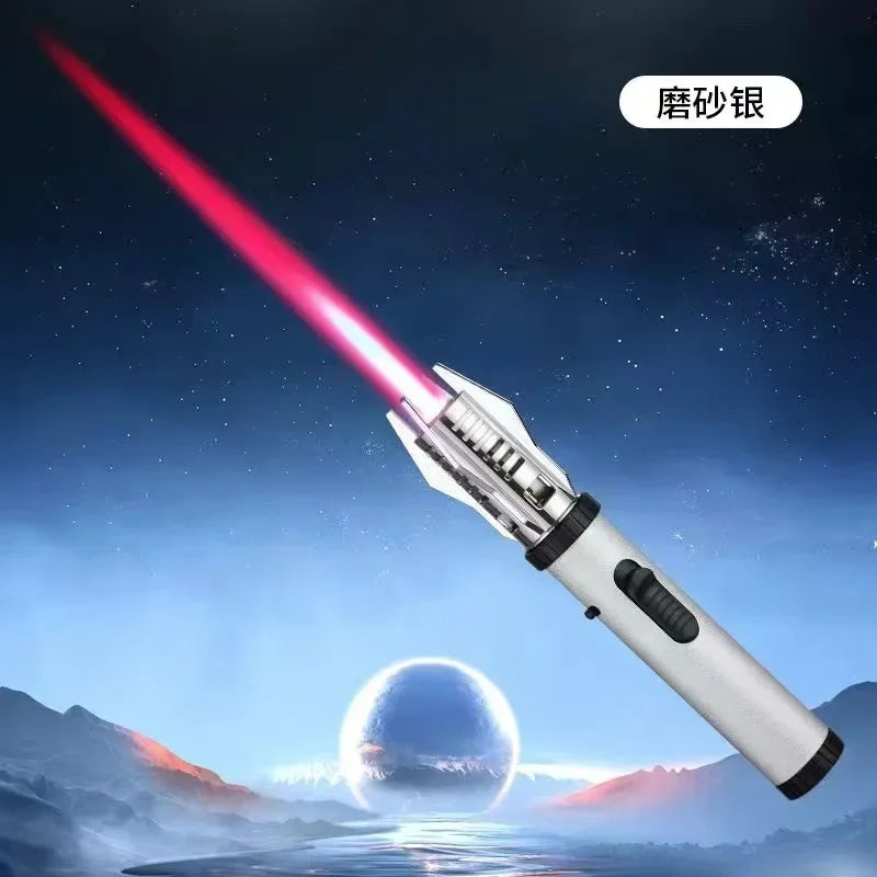 2024 Planet Lightsaber Butane Gas Lighter 360° Use Metal Outdoor Windproof Turbine Torch Jet Lighter Gun BBQ Welding Cigar Tool