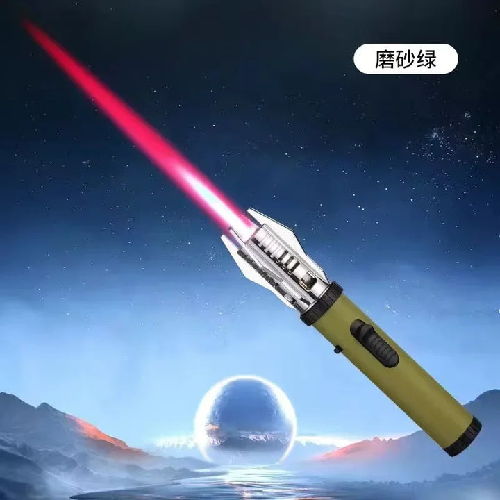 2024 Planet Lightsaber Butane Gas Lighter 360° Use Metal Outdoor Windproof Turbine Torch Jet Lighter Gun BBQ Welding Cigar Tool