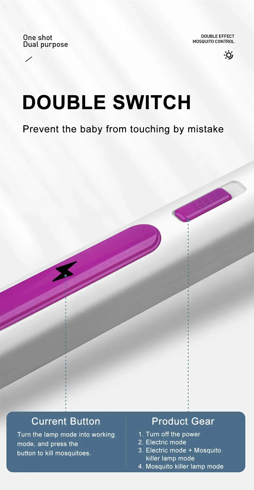 10 LED Trap Mosquito Killer Lamp Electric Flies Swatter USB Rechargeable Summer Mosquito Trap Racket Anti Insect Bug Zapper 3000V