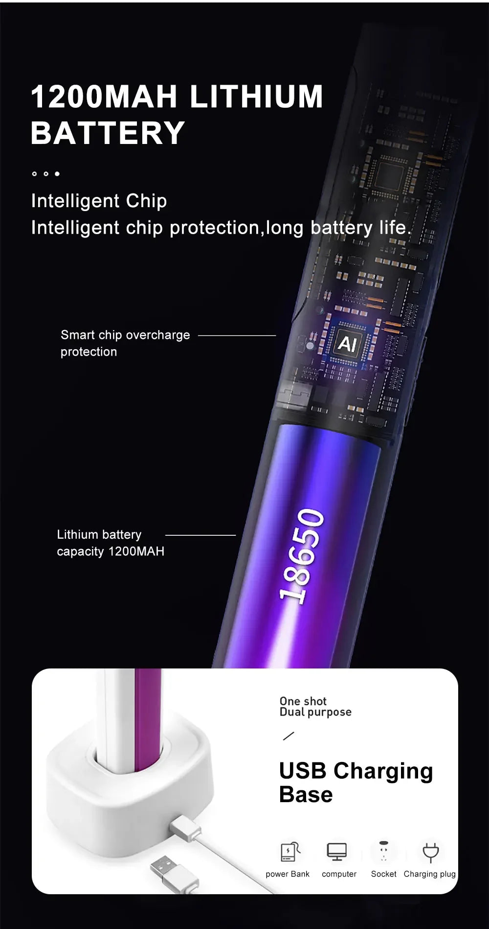 10 LED Trap Mosquito Killer Lamp Electric Flies Swatter USB Rechargeable Summer Mosquito Trap Racket Anti Insect Bug Zapper 3000V