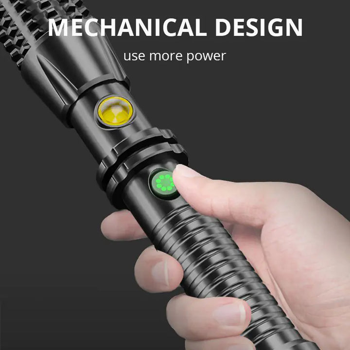 Super Bright Multifunctional Telescopic Flashlight Self-Defense